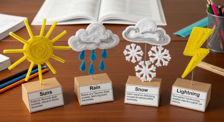 15 Cute Pipe Cleaner Ideas for Kids School Projects